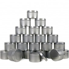 EricX Light Candle Tin 24 Piece, 8 oz, for Candle Making 